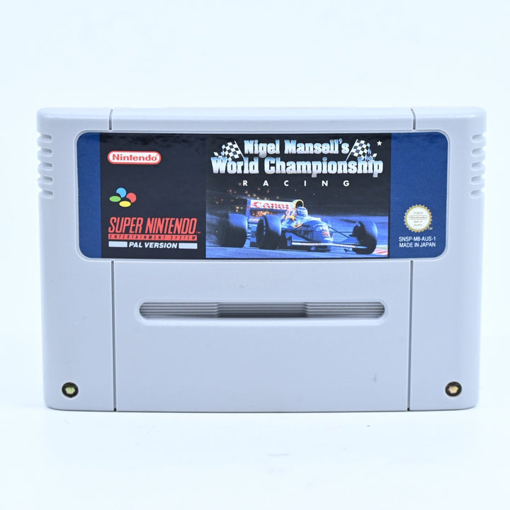 Nigel Mansell's World Championship Racing - Super Nintendo / SNES Game - PAL