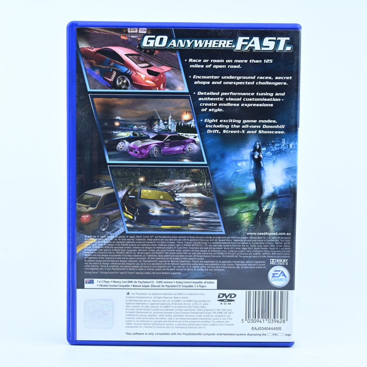 Need for Speed Underground 2 - Sony Playstation 2 / PS2 Game + Manual - PAL