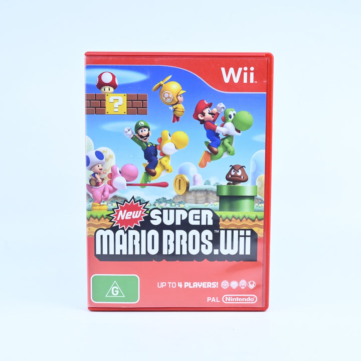 New Super Mario Bros. Wii - Nintendo Wii Game + Manual - PAL - MINT DISC!