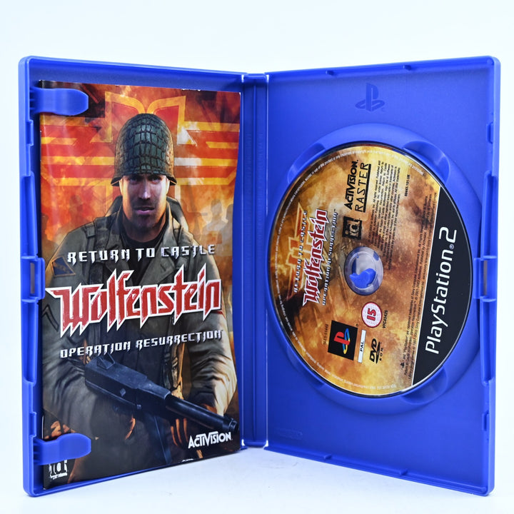 Return to Castle Wolfenstein - Sony Playstation 2 / PS2 Game + Manual - PAL