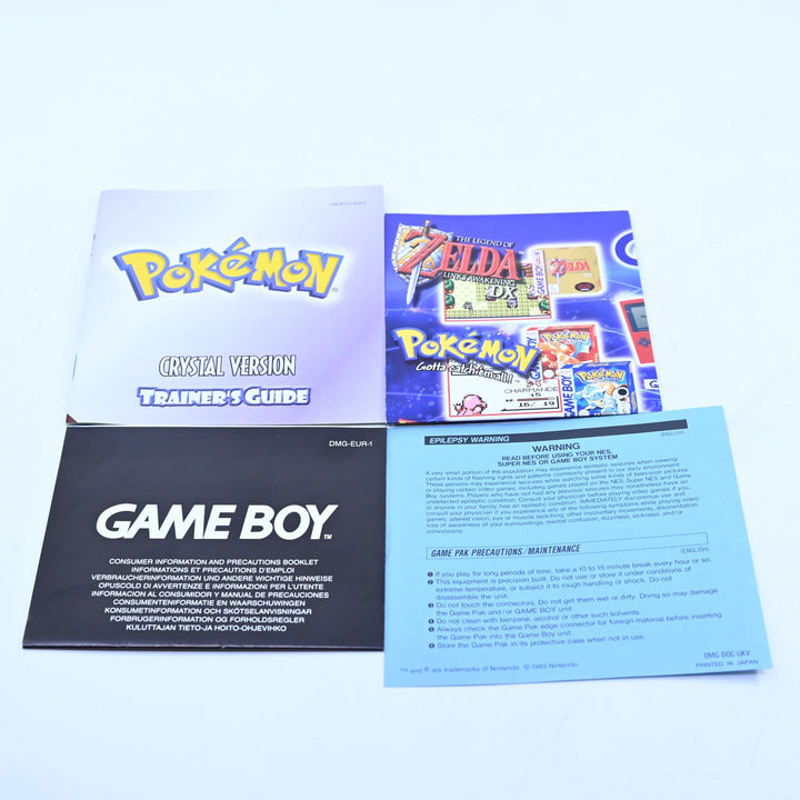 Pokemon Crystal Version - Nintendo Gameboy Color Boxed Game - PAL - NEW BATTERY!