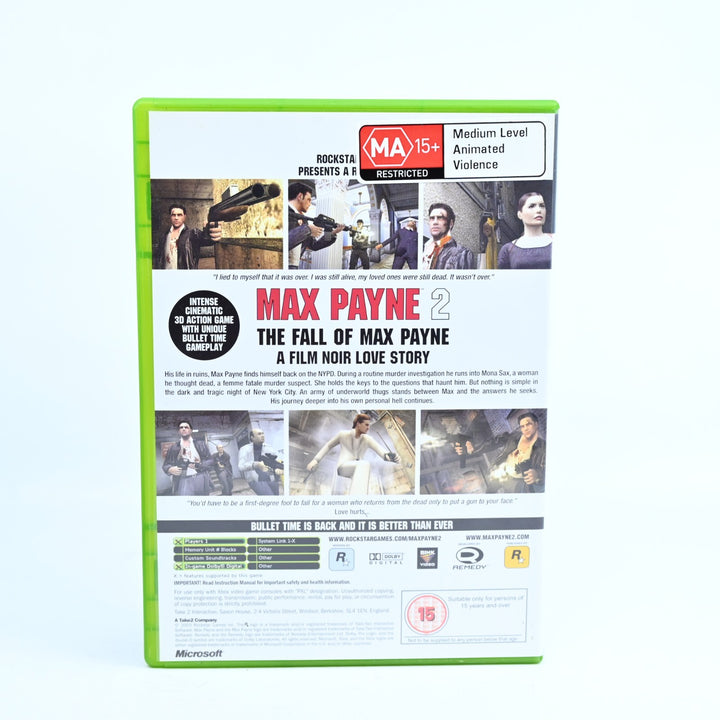 Max Payne 2: The Fall of Max Payne - Original Xbox Game + Manual - PAL