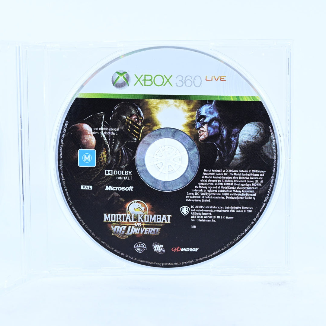 Mortal Kombat vs DC Universe - Xbox 360 Game - Disc Only - PAL - MINT DISC!
