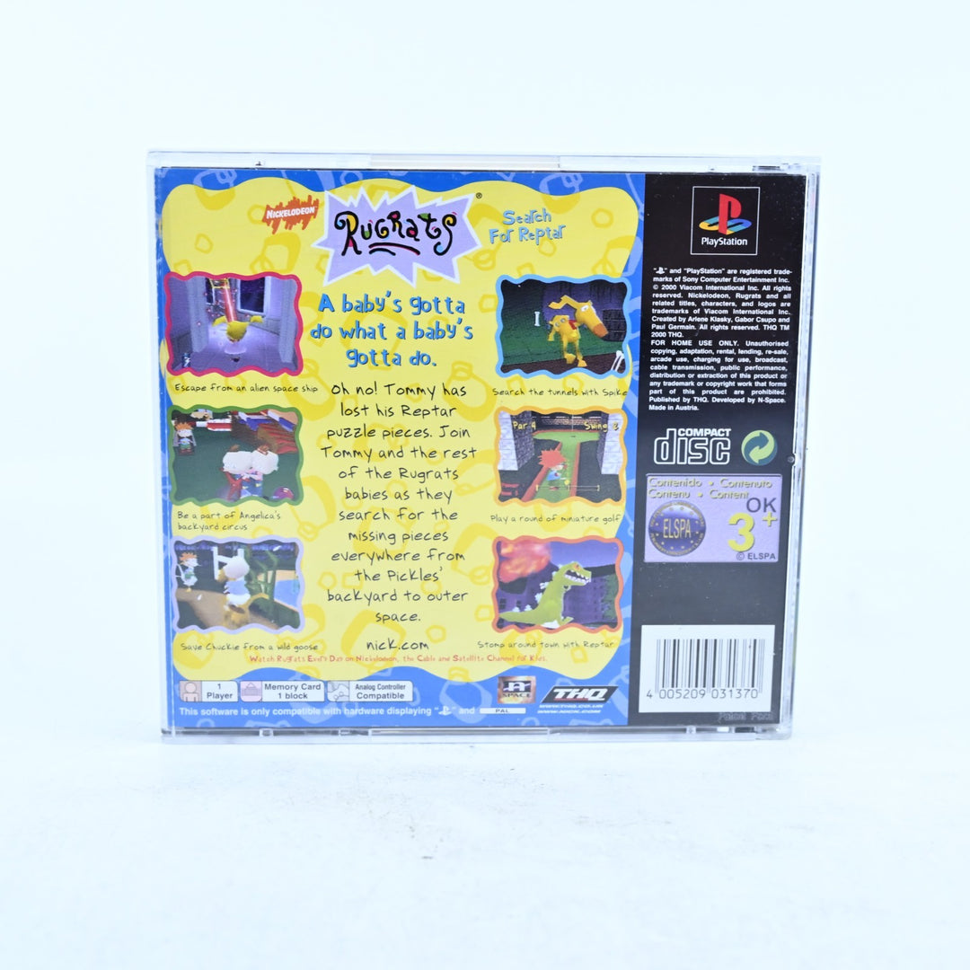 Rugrats Search for Reptar - Sony Playstation 1 / PS1 Game + Manual - PAL