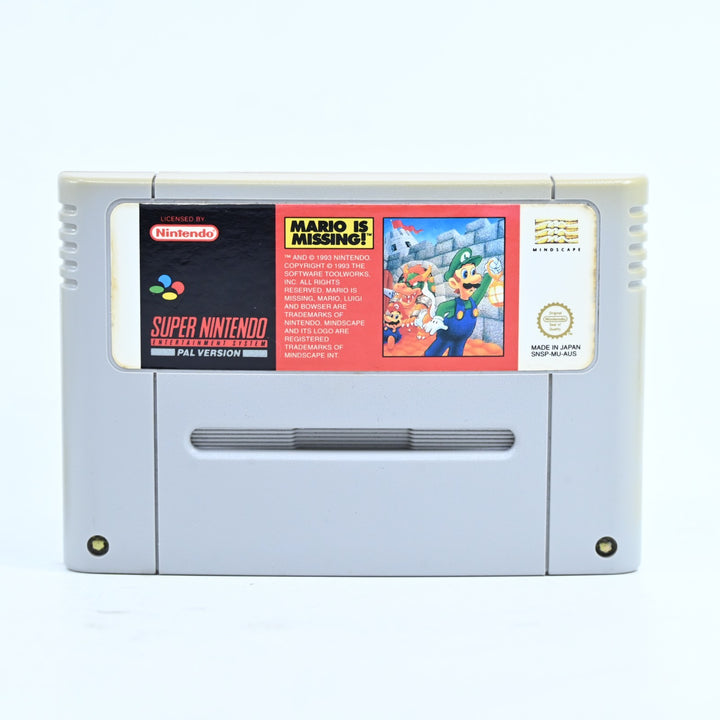 Mario is Missing - Super Nintendo / SNES Game - PAL - FREE POST!