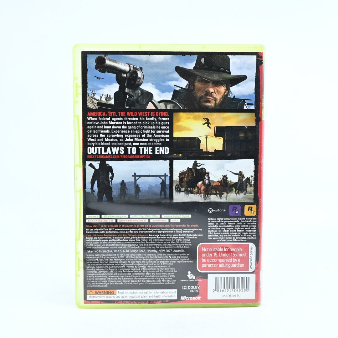 Red Dead Redemption - Xbox 360 Game + Manual - PAL - MINT DISC!