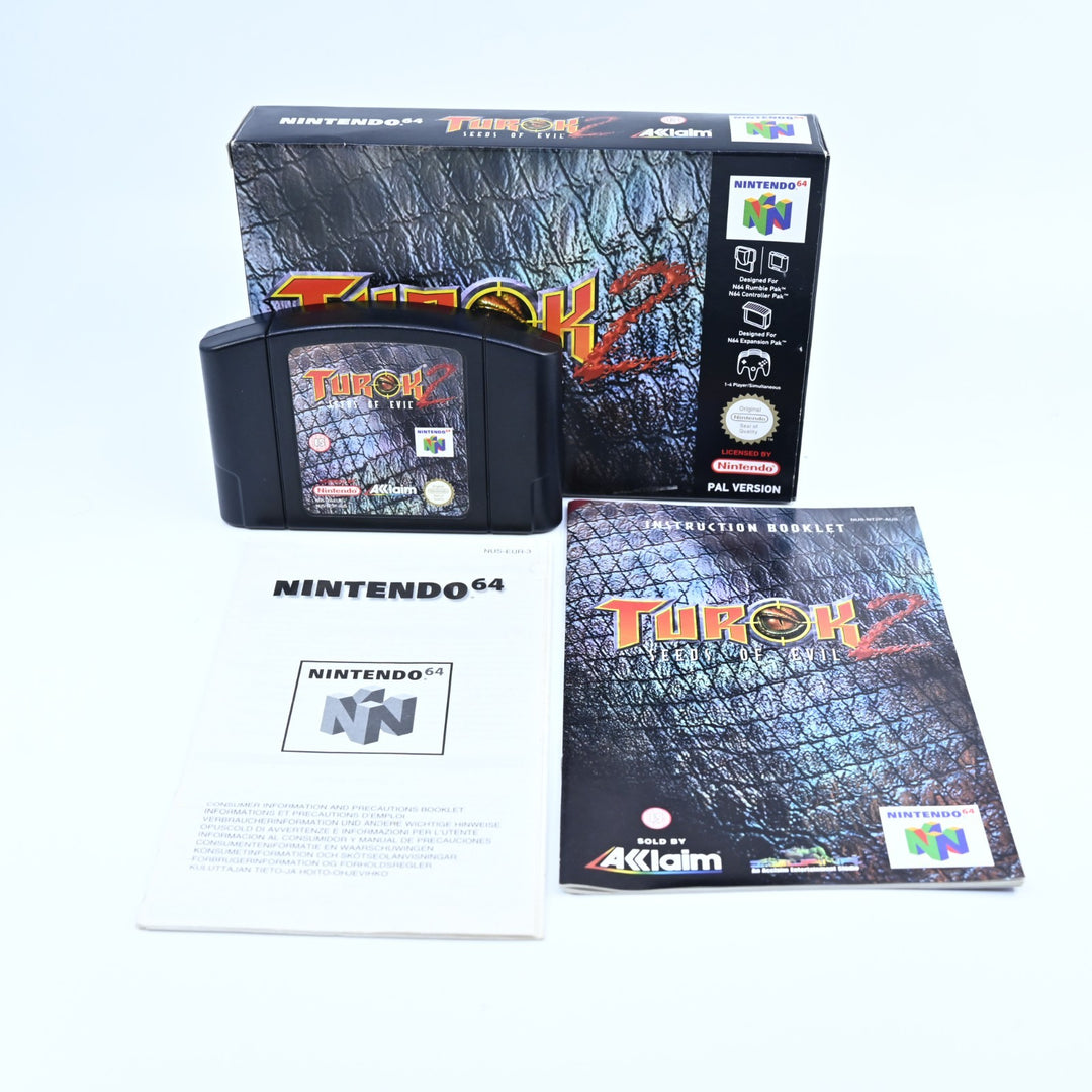 Turok 2: Seeds of Evil - N64 / Nintendo 64 Boxed Game - PAL - FREE POST!