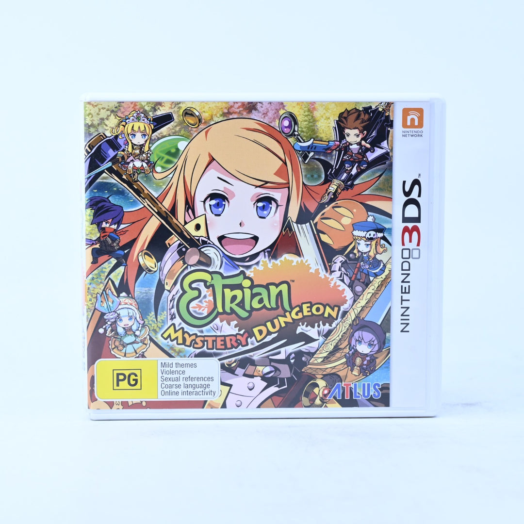 Etrian Mystery Dungeon - Nintendo 3DS Game - PAL + Manual - FREE POST!