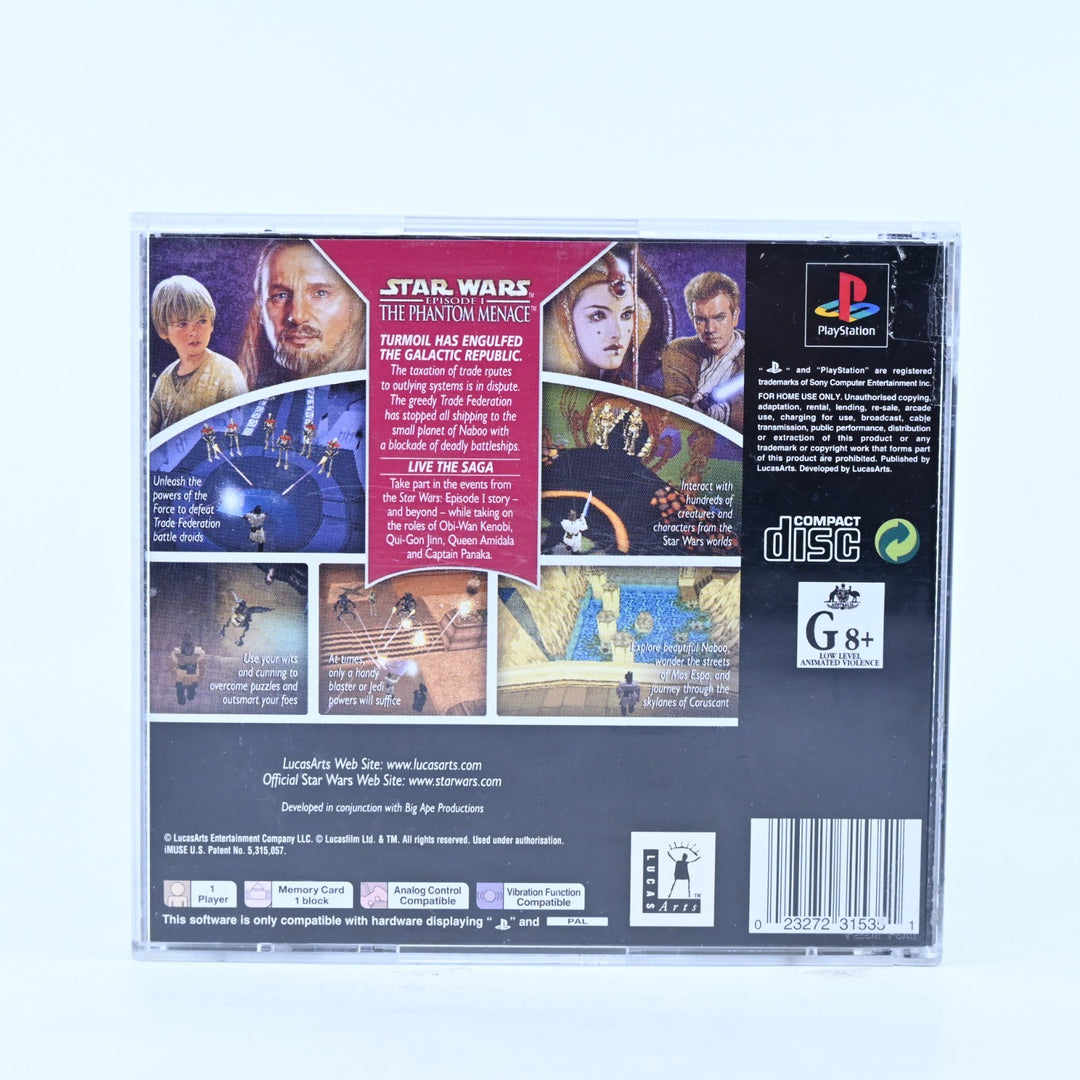 Star Wars: Episode I The Phantom Menace - Sony Playstation 1 / PS1 Game + Manual