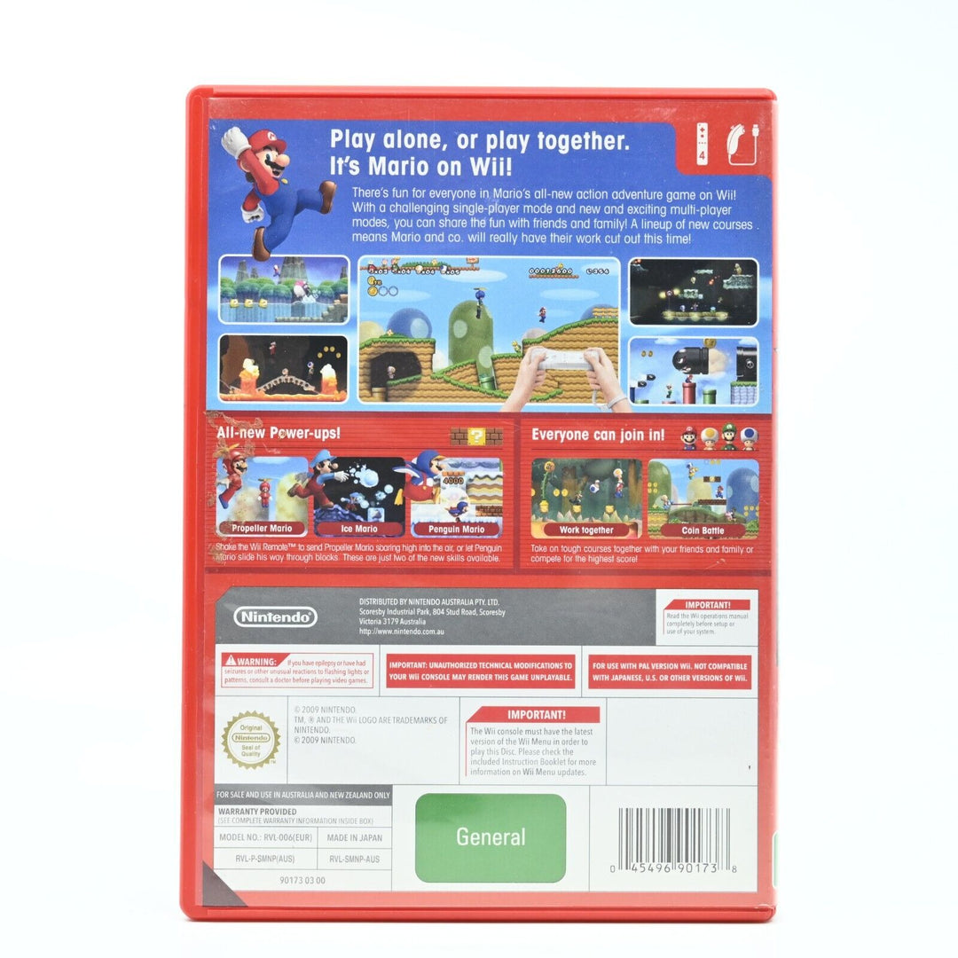 New Super Mario Bros Wii - Nintendo Wii Game - PAL - FREE POST!