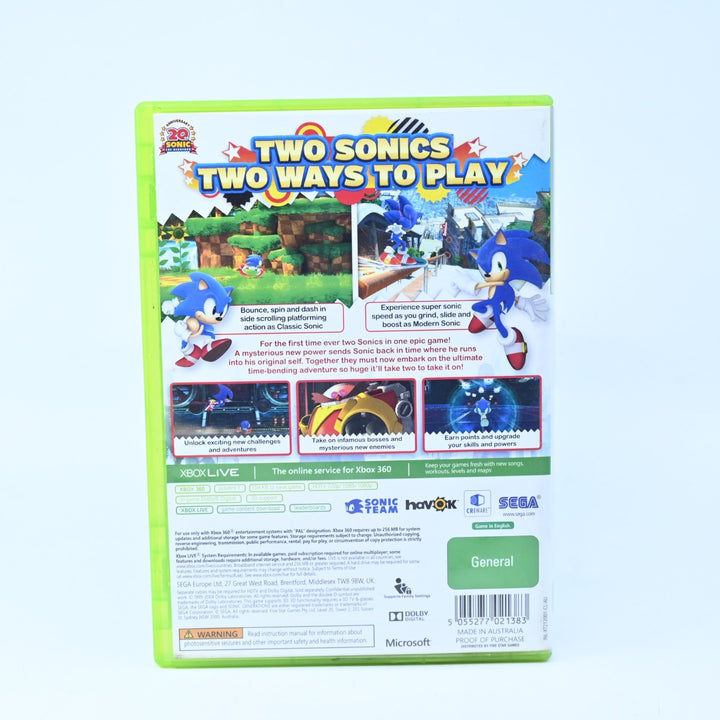 Sonic Generations - Xbox 360 Game + Manual - PAL - MINT DISC!
