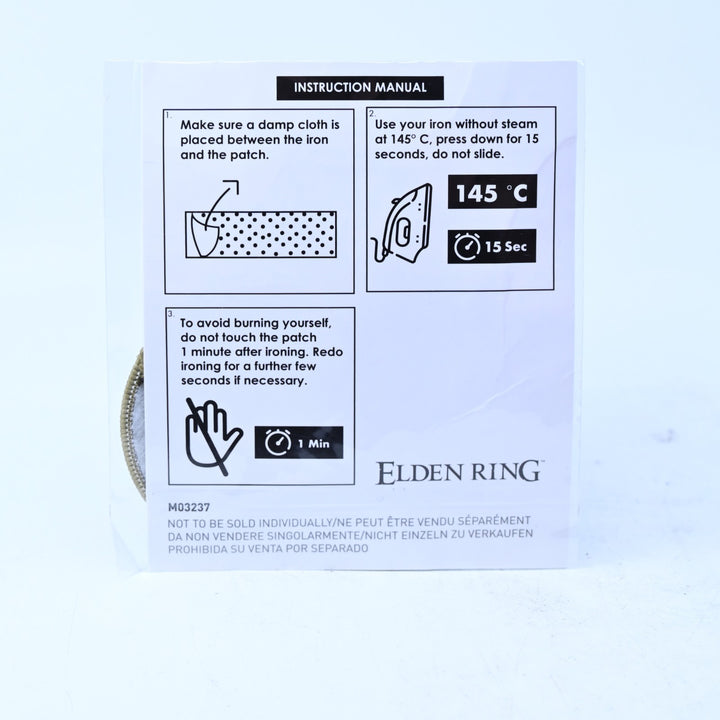 Elden Ring Launch Edition - Iron On Patch - Video Game Collectable SEALED