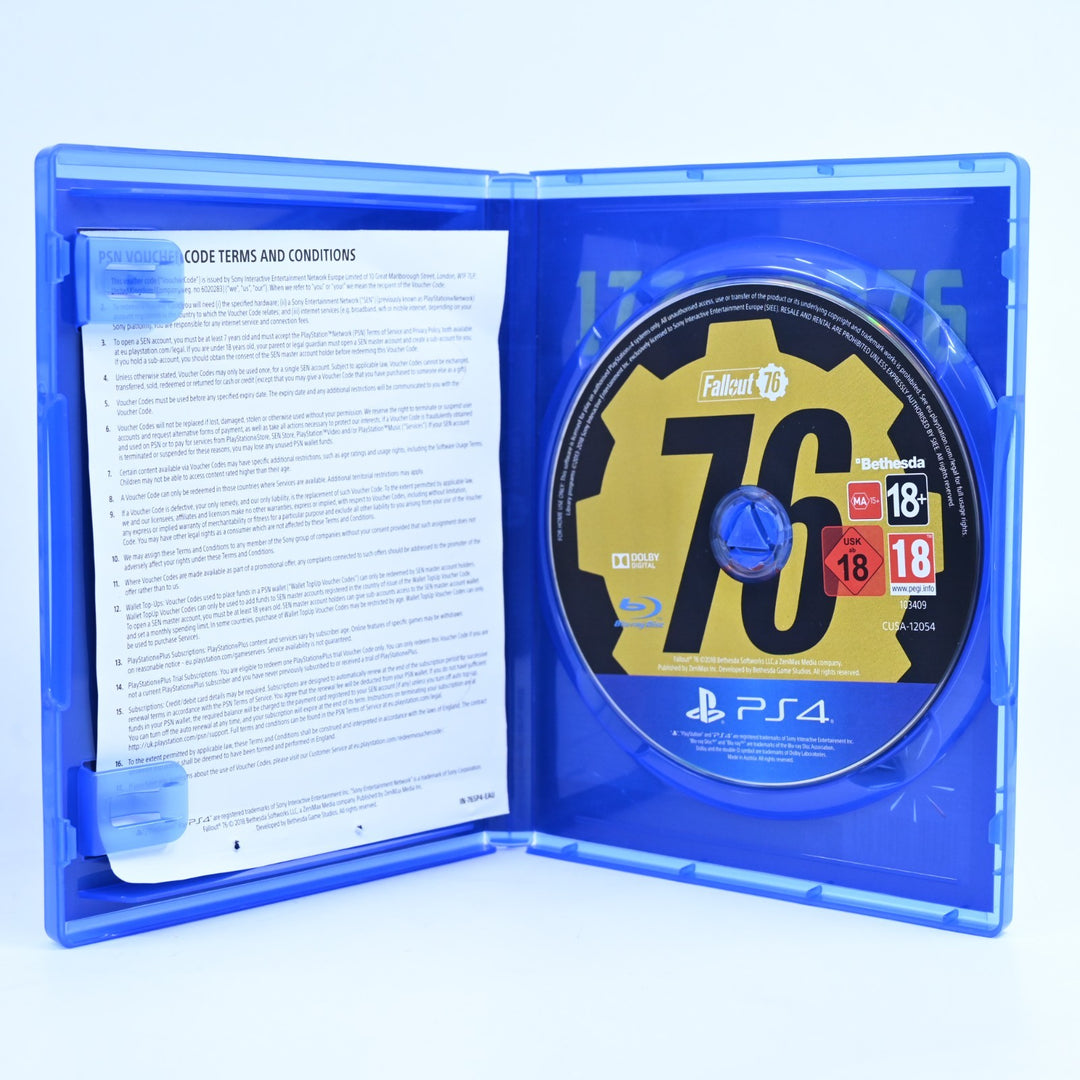 Fallout 76 - Tricentennial Edition - Sony Playstation 4 / PS4 Game + Manual