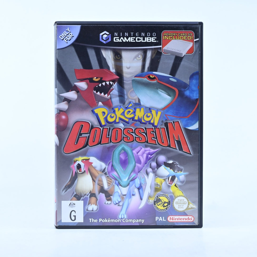 Pokemon Colosseum - Nintendo Gamecube Game + Manual - PAL + Memory Card!