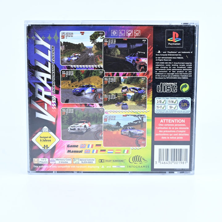V-Rally: 97 Championship Edition - Sony Playstation 1 / PS1 Game + Manual - PAL