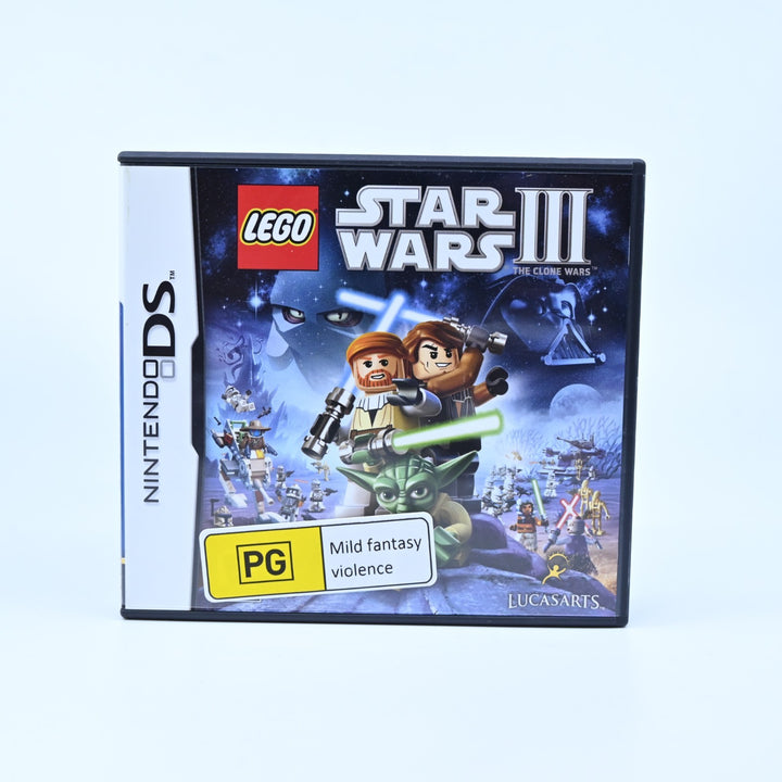 LEGO Star Wars III 3: The Clone Wars - Nintendo DS Game - PAL + Manual
