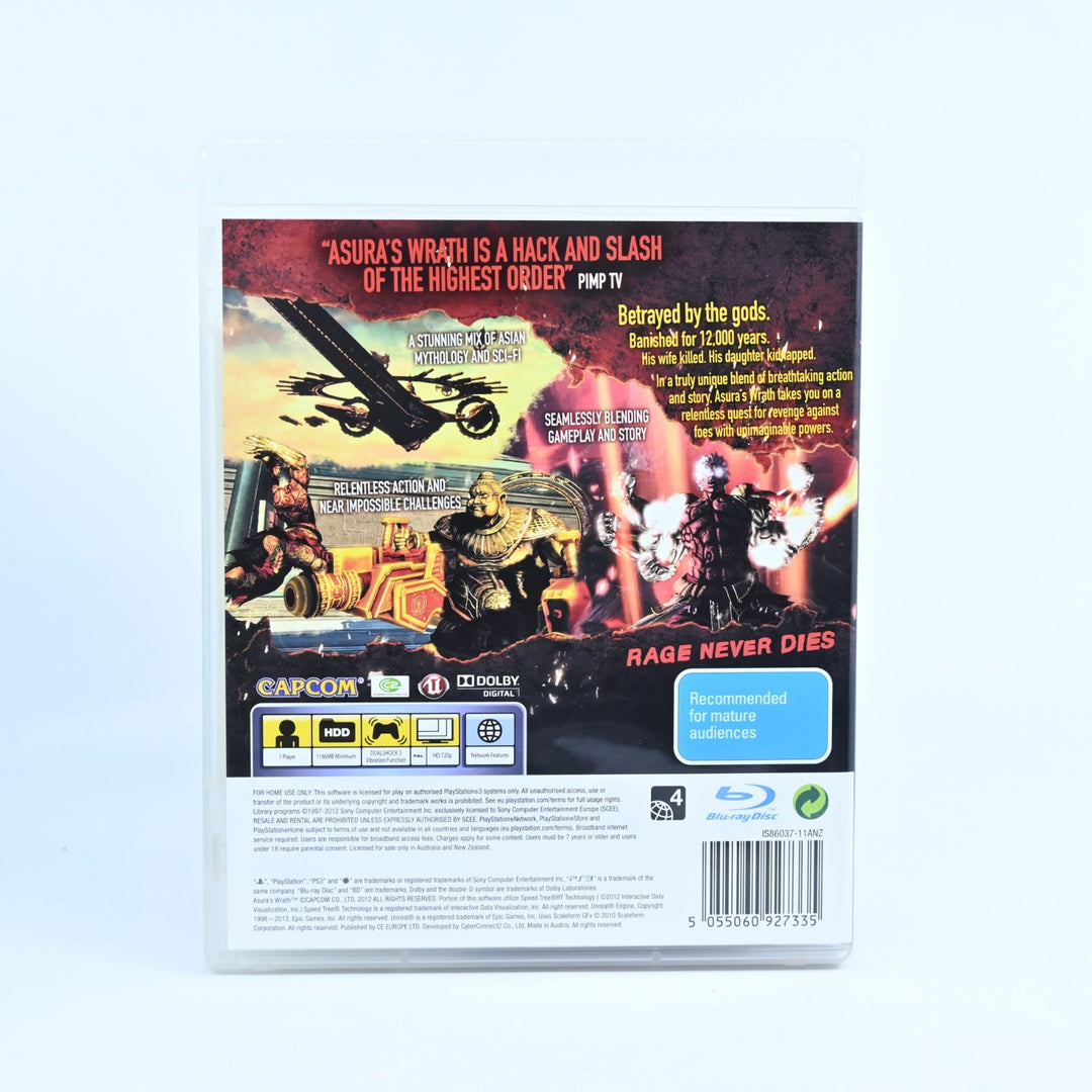 Asura's Wrath - Sony Playstation 3 / PS3 Game + Manual - MINT DISC!