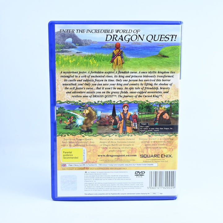 Dragon Quest VIII: The Journey of the Cursed King - PS2 Game + Manual - AUS PAL