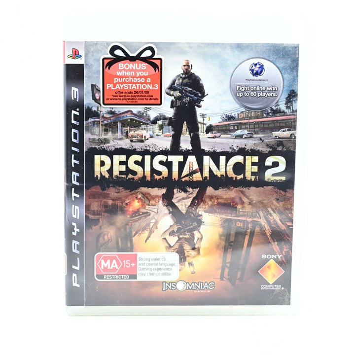 Resistance 2 - Sony Playstation 3 / PS3 Game + Manual - FREE POST!