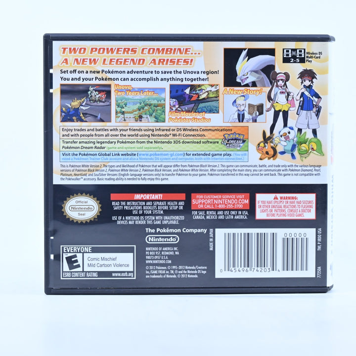 Pokemon White 2 - Nintendo DS Game - REGION FREE + Manual - FREE POST!