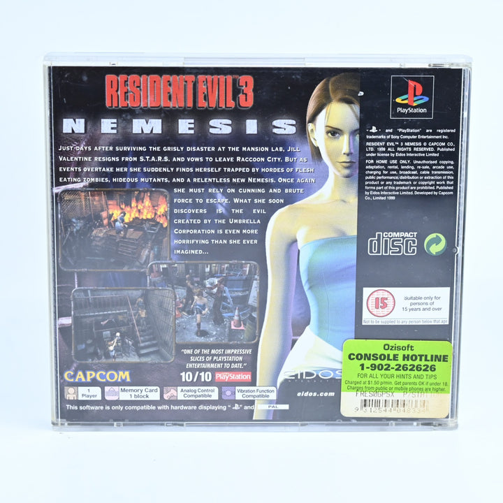 Resident Evil 3 Nemesis - Sony Playstation 1 / PS1 Game - No Manual - PAL