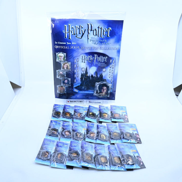 Harry Potter and the Prisoner of Azkaban 2004 Complete 20 Pin Set & Board