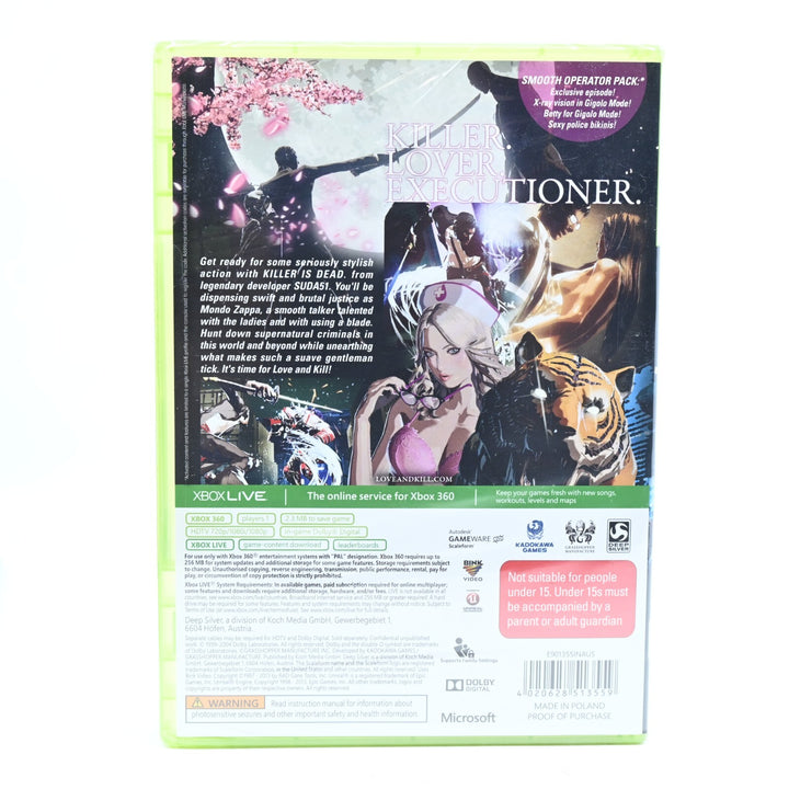 SEALED! Killer Is Dead Limited Edition - Xbox 360 Game + Manual - PAL