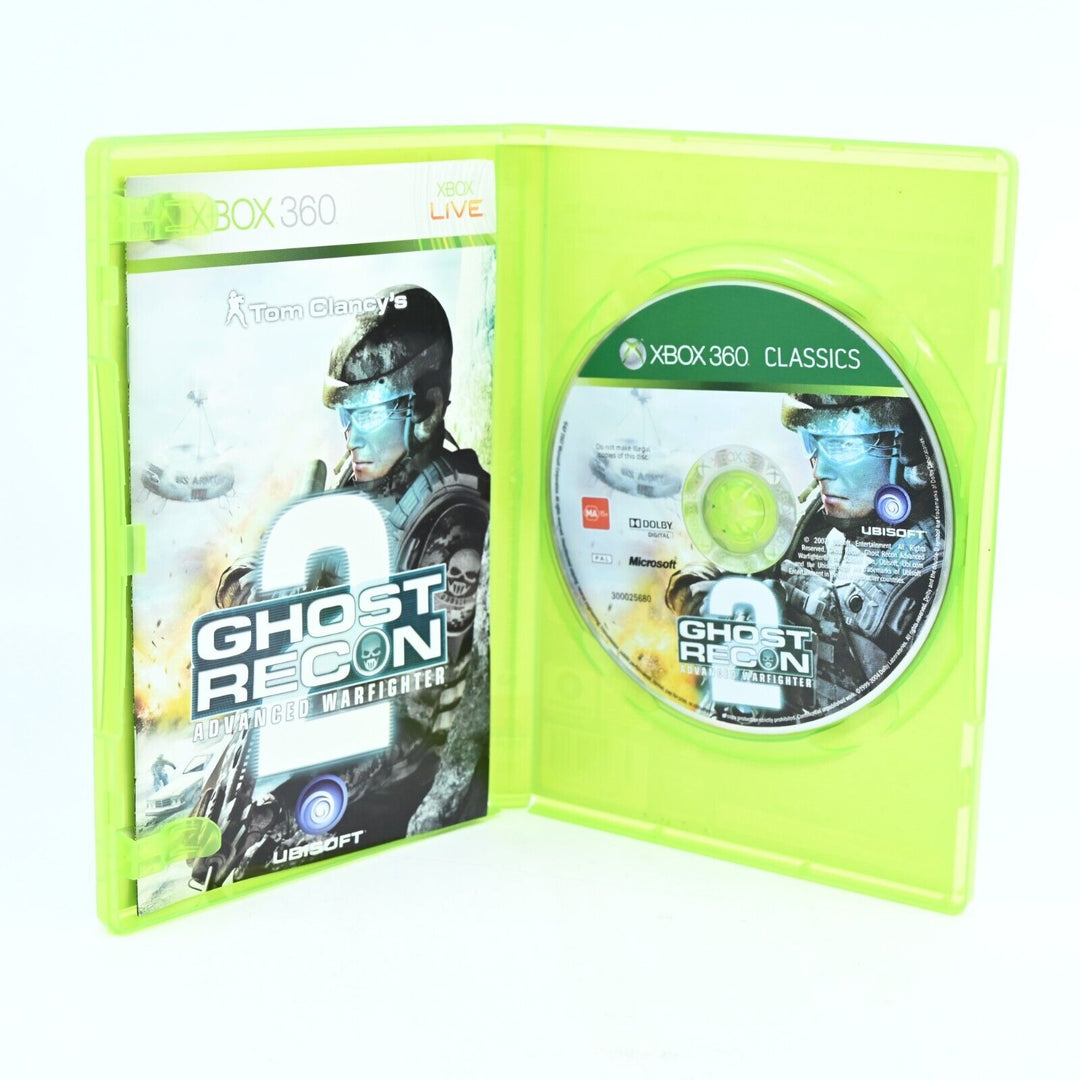 Tom Clancy's Ghost Recon: Advanced Warfighter 2  - Xbox 360 Game + Manual - PAL