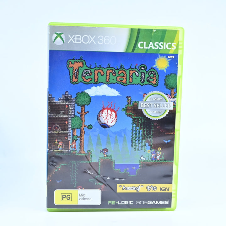 Terraria - Xbox 360 Game + Manual - PAL - MINT DISC!