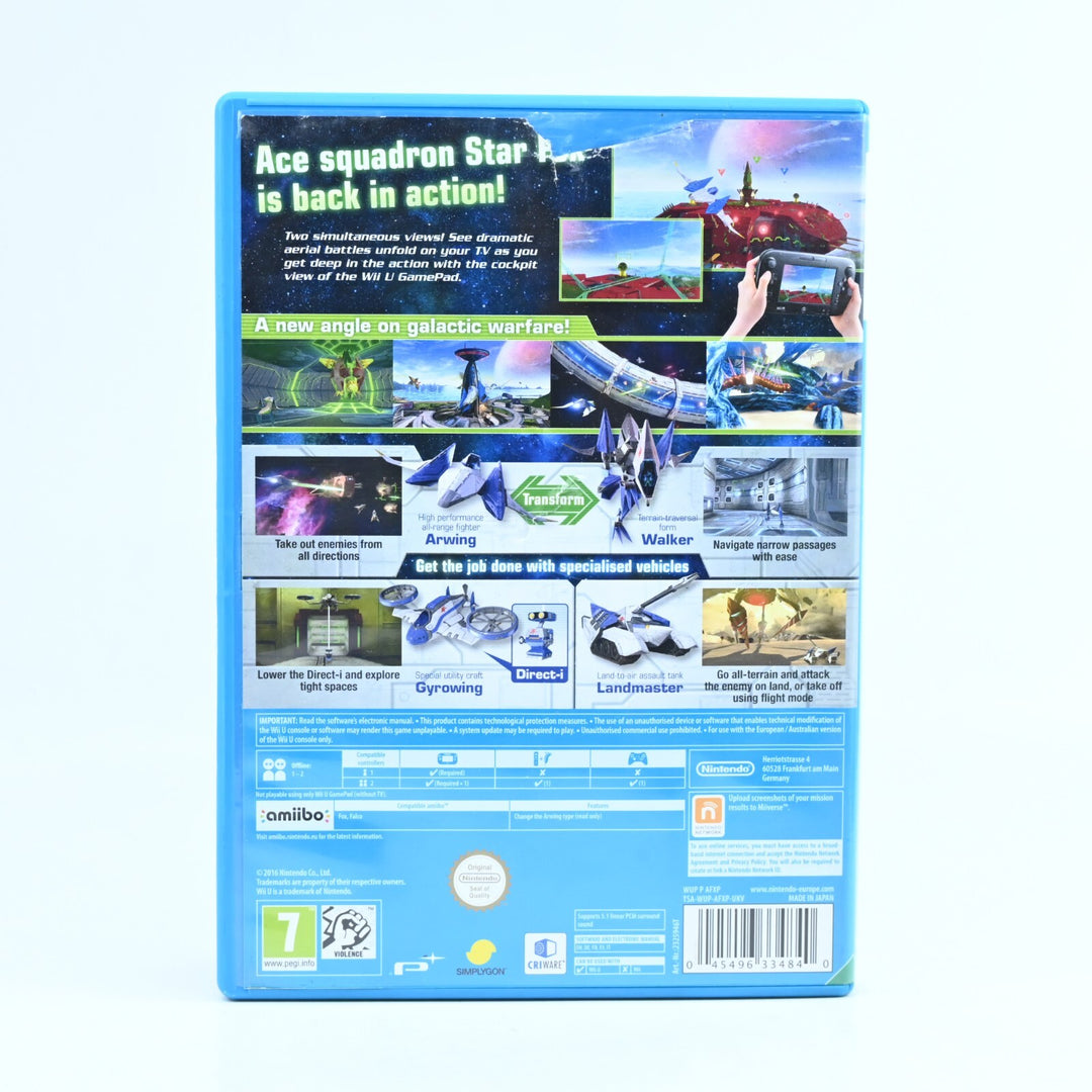Star Fox Zero - Nintendo Wii U Game - PAL - NEAR MINT DISC!