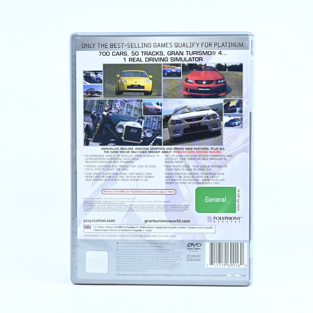 Gran Turismo 4 - Sony Playstation 2 / PS2 Game + Manual - PAL