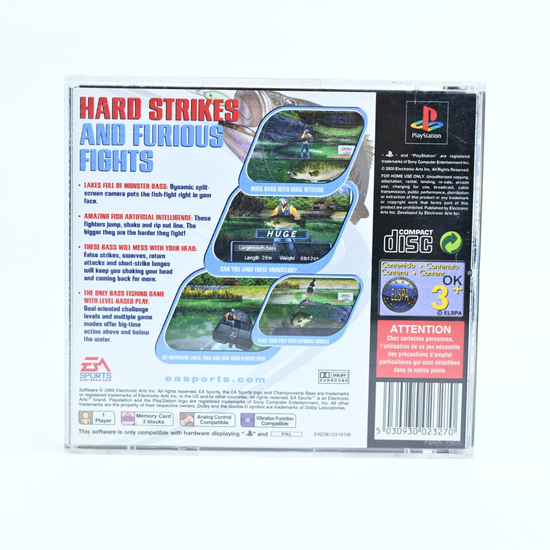 Championship Bass - Sony Playstation 1 / PS1 Game + Manual - PAL - FREE POST!