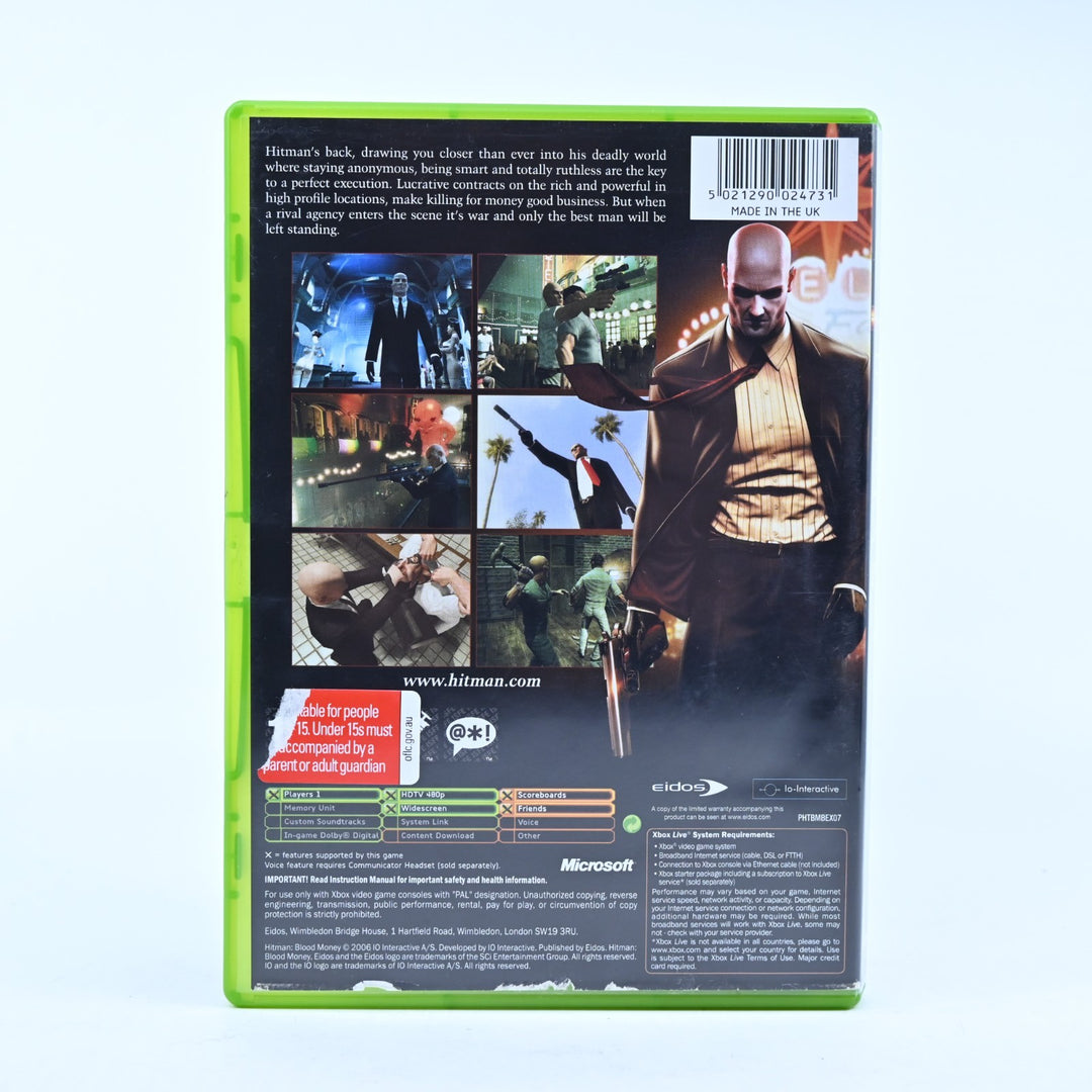 Hitman: Blood Money - Original Xbox Game + Manual - PAL - MINT DISC!