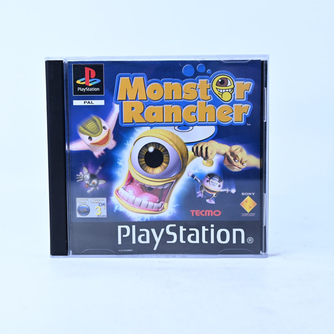 Monster Rancher - Sony Playstation 1 / PS1 Game + Manual - PAL - MINT DISC!