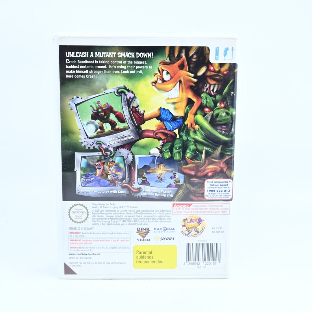 Crash: Mind Over Mutant - Nintendo Wii Game + Manual - PAL