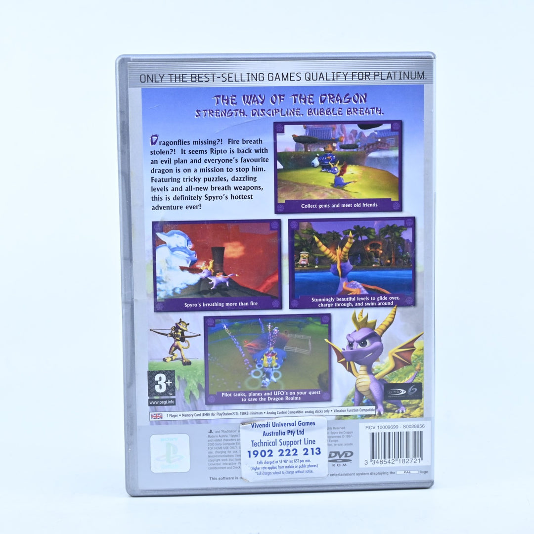 Spyro: Enter the Dragonfly - Sony Playstation 2 / PS2 Game + Manual - PAL
