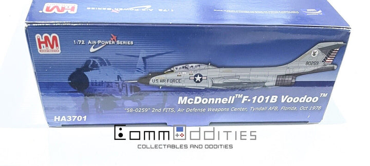 AS NEW! Hobby Master HA3701 1:72 McDonnell F-101B Voodoo USAF ADWC Tyndall Jet