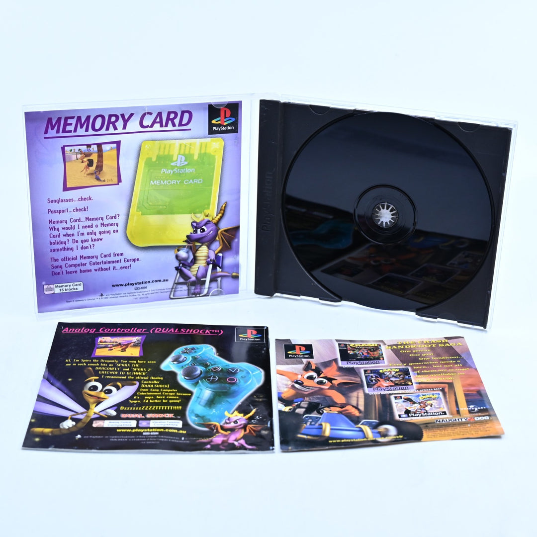 Spyro 2: Gateway to Glimmer - Sony Playstation 1 / PS1 Game + Manual - PAL