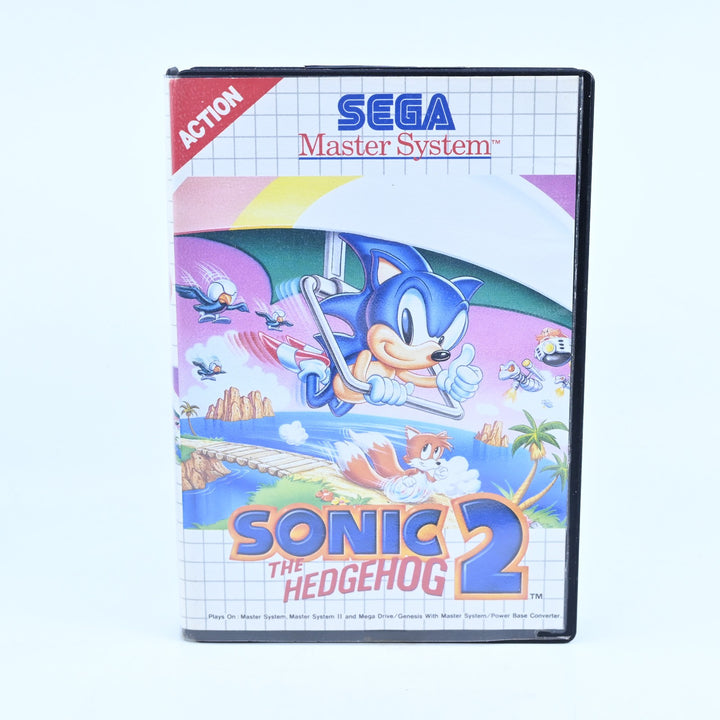 Sonic The Hedgehog 2 - Sega Master System Game + Manual - PAL - FREE POST!