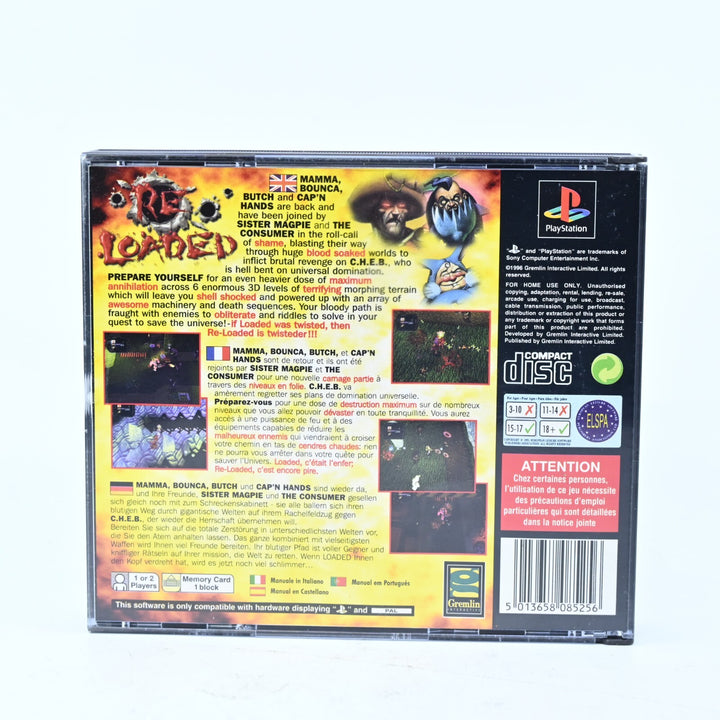 Re-Loaded - Sony Playstation 1 / PS1 Game + Manual - PAL - MINT DISC!