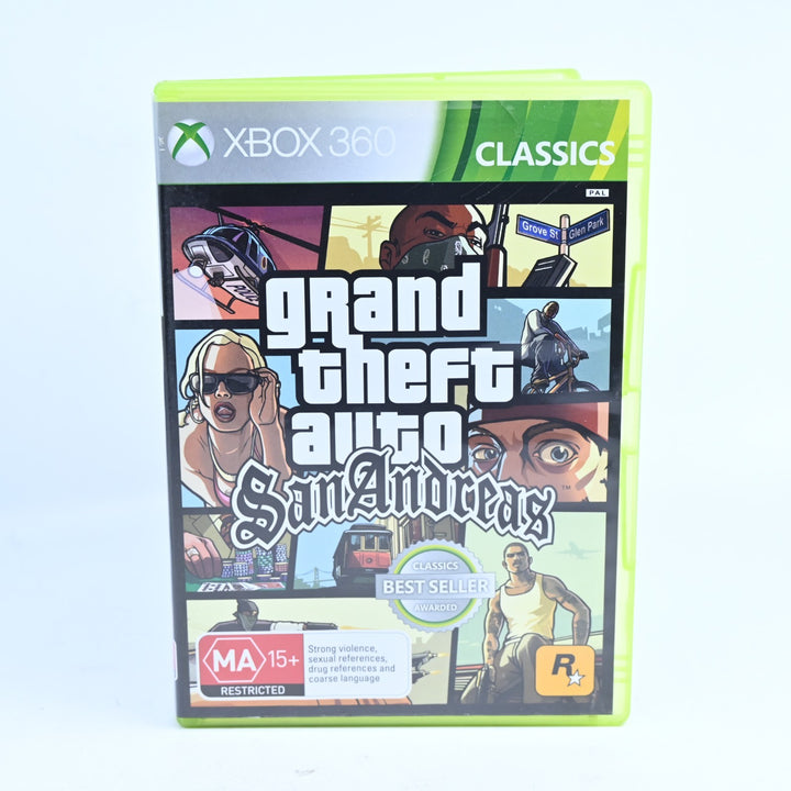 Grand Theft Auto: San Andreas - Xbox 360 Game - No Manual + Map - PAL