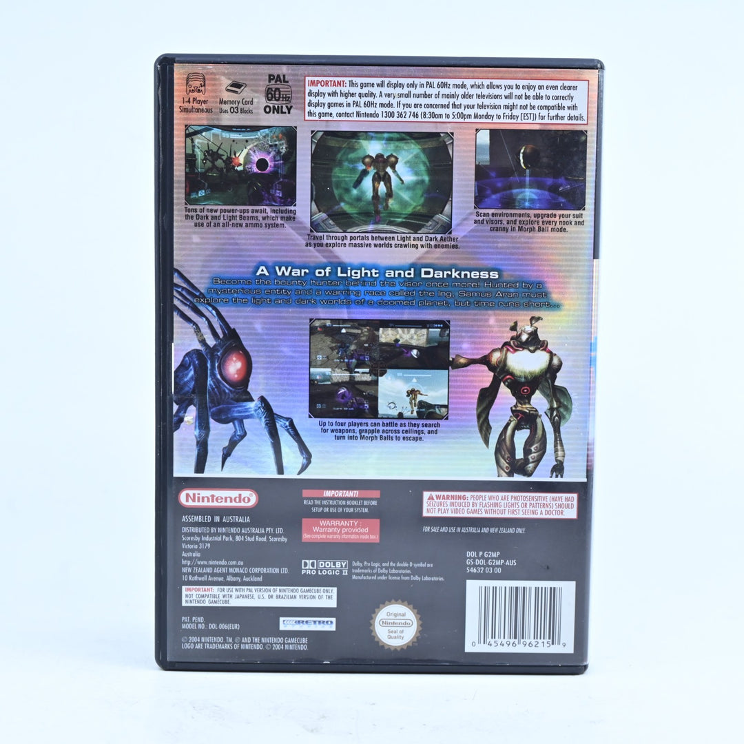 Metroid Prime 2 Echoes - Nintendo Gamecube Game + Manual - PAL - FREE POST!