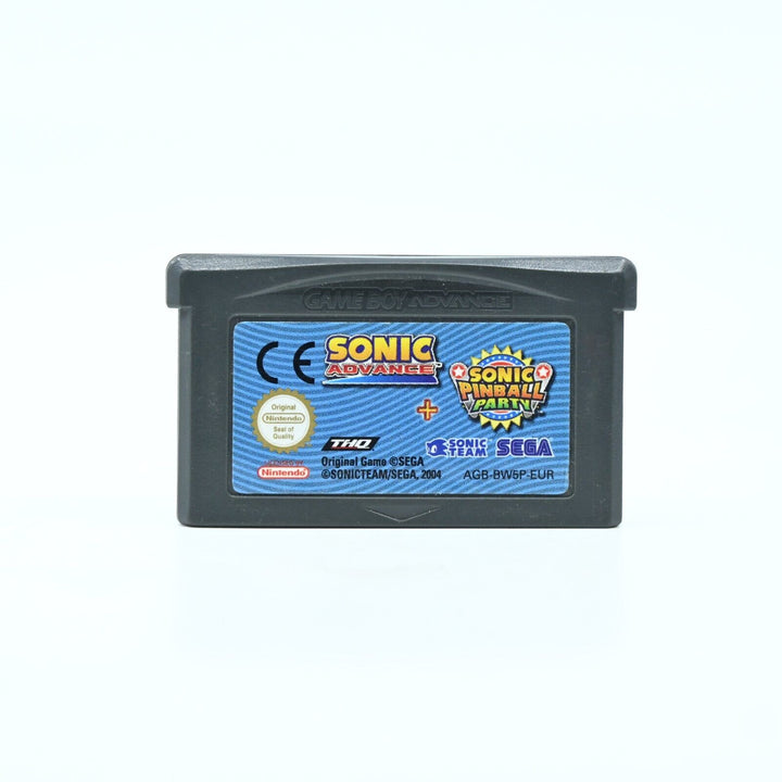 Sonic Advance + Sonic Pinball Party - Nintendo Gameboy Advance / GBA Game - PAL