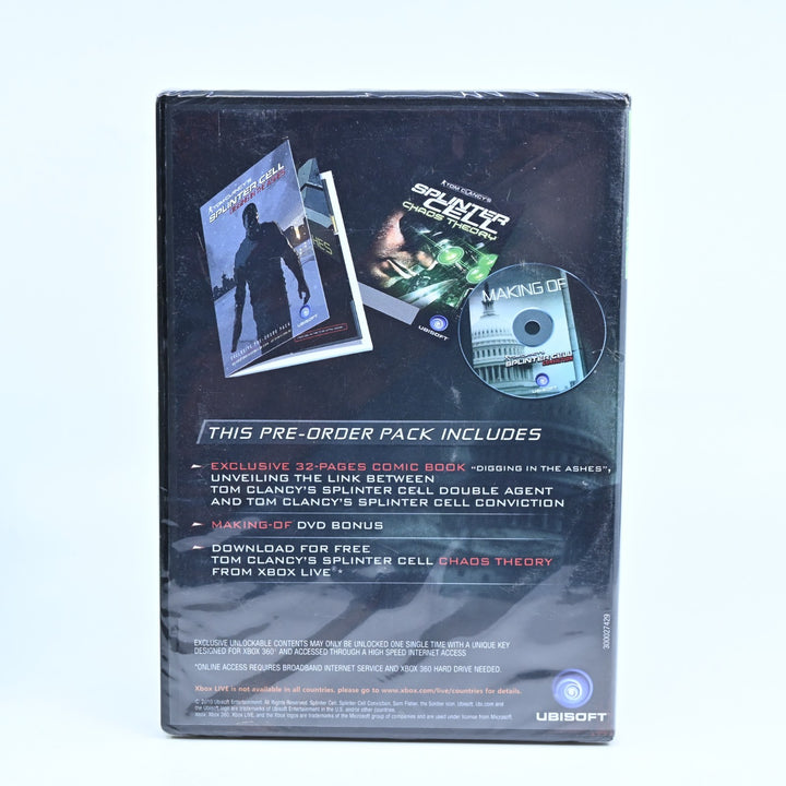 SEALED! Tom Clancy's Splinter Cell Conviction Exclusive PreOrder Pack Xbox 360