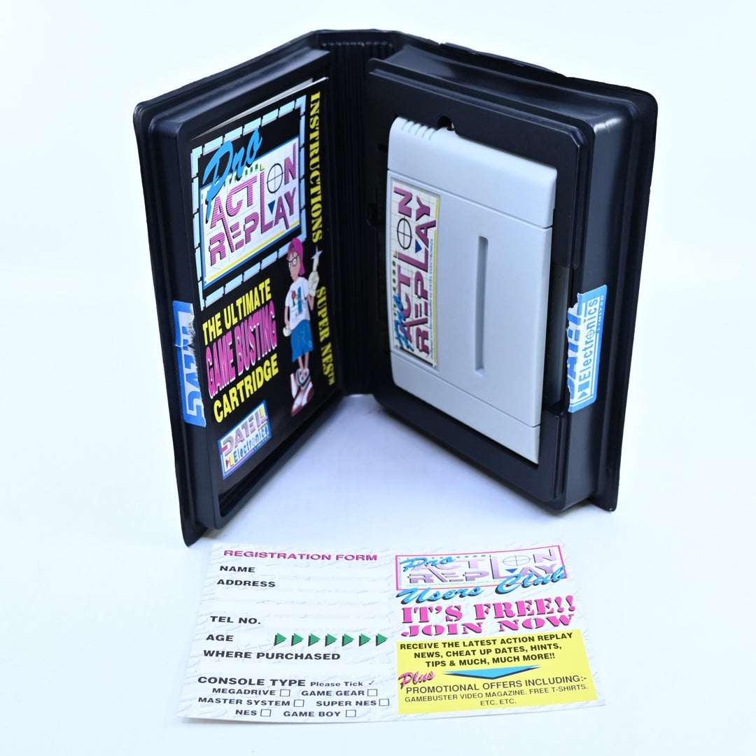 Boxed Datel Electronics Pro Action Replay for the SNES - SNES Accessory
