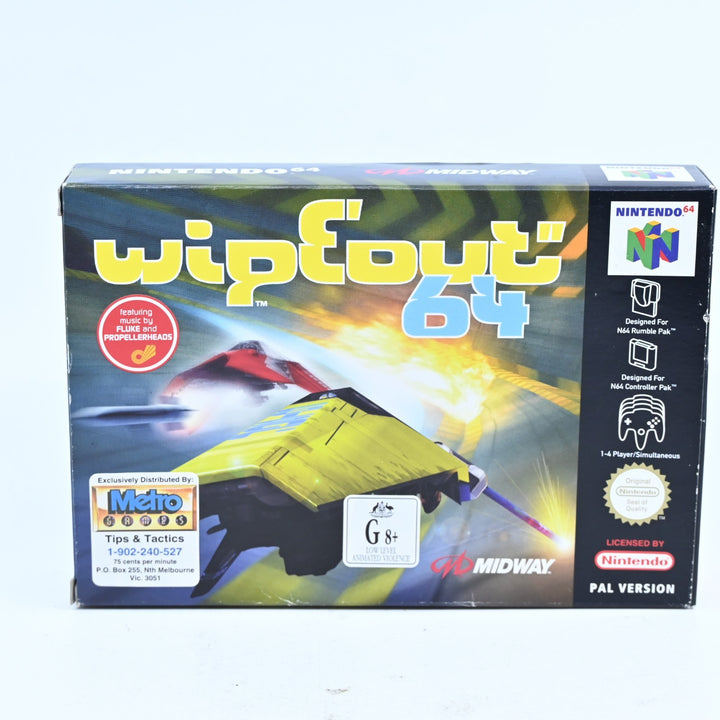 Wipeout 64 - N64 / Nintendo 64 Boxed Game - No Manual - PAL - FREE POST!