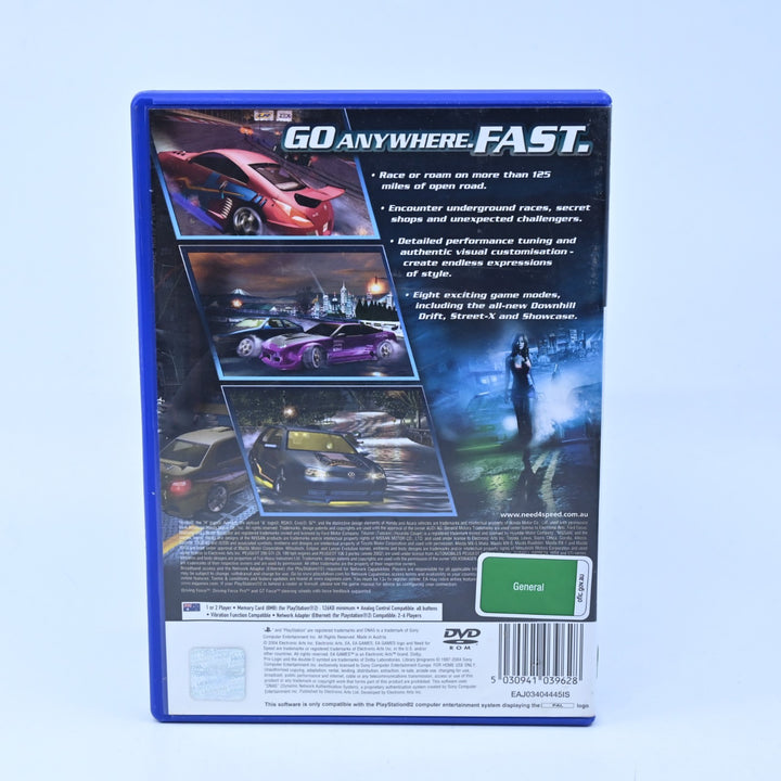 Need for Speed: Underground 2 - Sony Playstation 2 / PS2 Game + Manual - PAL