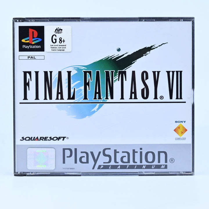 Final Fantasy VII - Sony Playstation 1 / PS1 Game + Manual - PAL - MINT DISC!