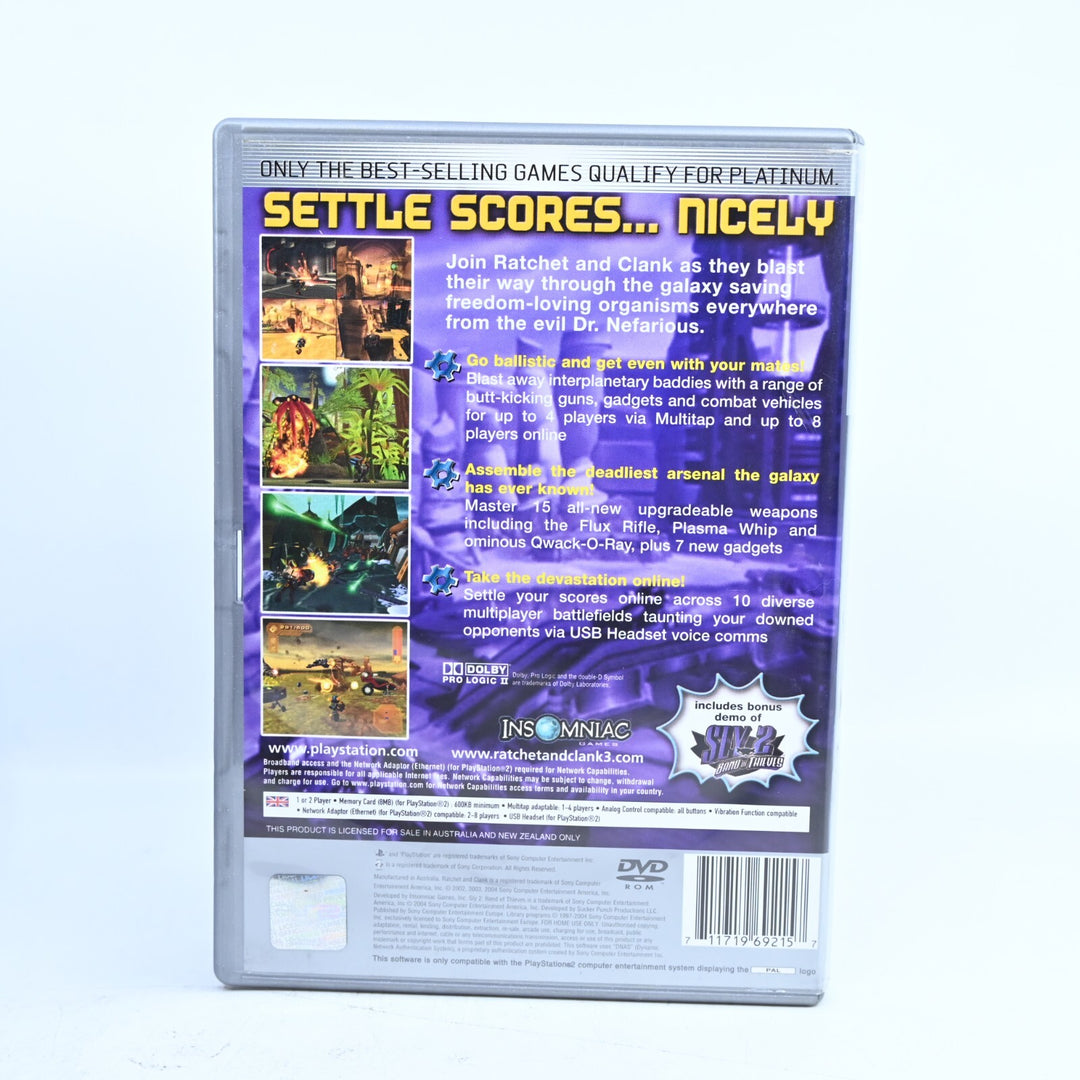 Ratchet & Clank 3: Up Your Arsenal - No Manual - Sony Playstation 2 / PS2 Game