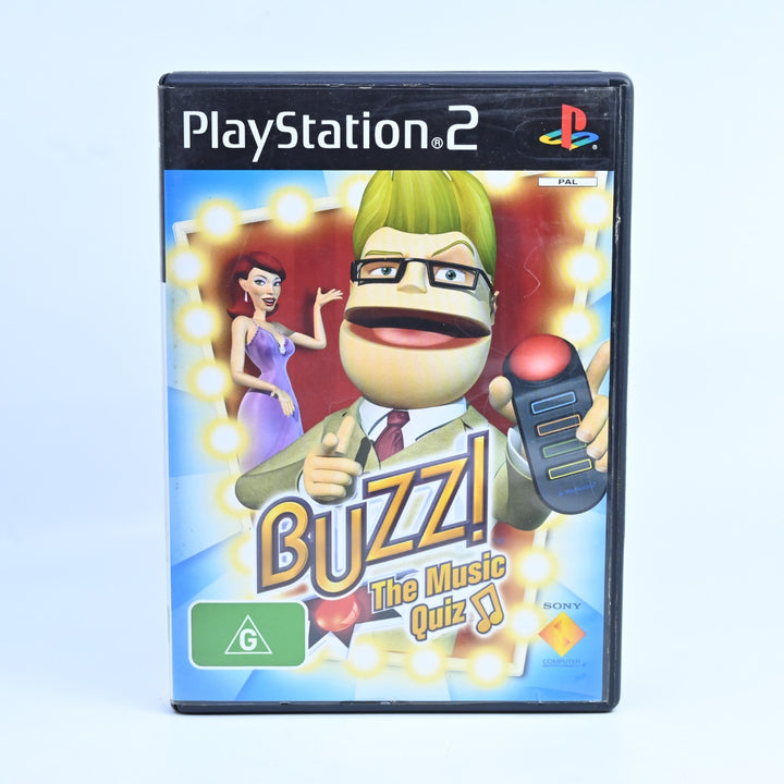 Buzz!: The Music Quiz - Sony Playstation 2 / PS2 Game + Manual - PAL